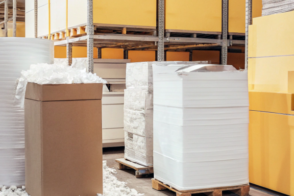 Paper shredding warehouse
